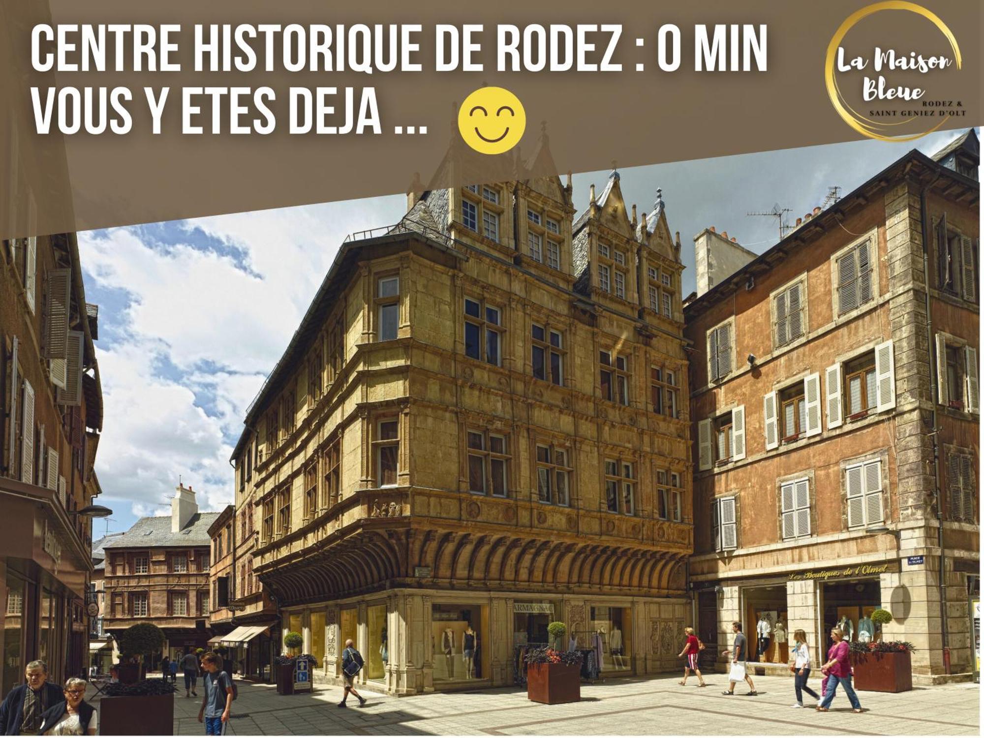 La Maison Bleue, Un Emplacement De Choix A Rodez Buitenkant foto